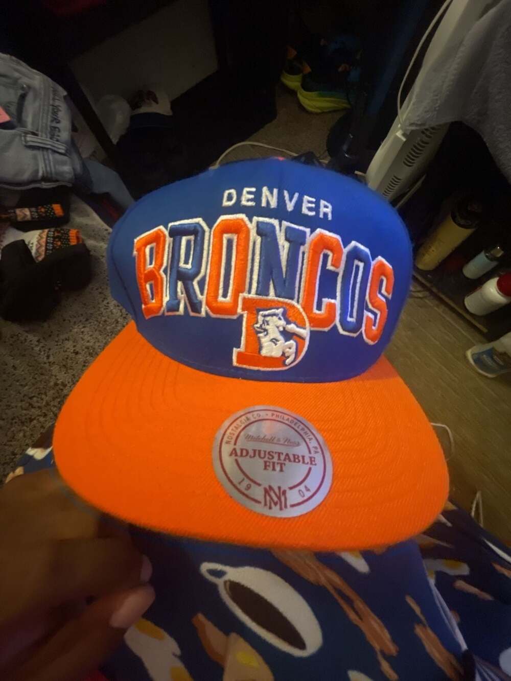 Mitchell & Ness NFL Vintage Denver Broncos Adjustable Fit Snapback Hat
